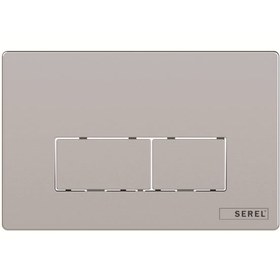 Resim Eca Serel Gömme Rezervuar Kumanda Paneli P580180 Parlak Krom Panel 