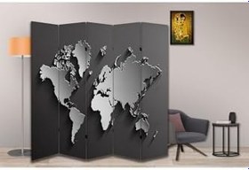 Resim Coğrafya Temalı Özel Tasarım Paravan Room Divider PRV1206, 180 x 180 