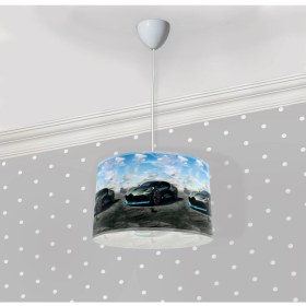 Resim Bebişim Halı Yarış Arabası Genç Çocuk Odası Sarkıt Avize 