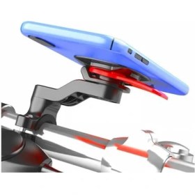 Resim Polhammobile Güvenlik Kilitli Gidon Telefon Tutucu Aşınmaya Dayanıklı 4.7-7.2 inç Cep Telefonları İçin 