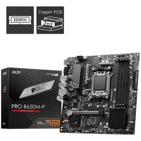 Resim Msı Pro B650mp Ddr5 7200mhz 1xvga 1xhdmı 1xdp 2xm.2 Usb 3.2 Matx Am5 Amd Am5 9000/8000/7000 Seri Leri İle Uyumlu 
