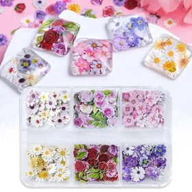 Resim 240 Adet Çiçek Desenli Epoksi Reçine Dolgu Parçası, Karışık Ahşap Hamuru - Gül, İris, Vetiver, Takı Yapımı, Sanat DIY El İşleri, Sevgililer Günü Dekorasyon Malzemeleri 