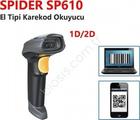 Resim SPIDER SP610 2D USB El Tipi Karekod Barkod Okuyucu Spider