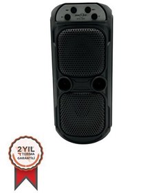 Resim GTS-1823 Taşınabilir Taşınabilir Bluetooth Hoparlör Siyah 