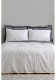Resim Karaca Home Ferne %100 Pamuk Çift Kişilik Nevresim Takımı Gri 200.22.05.0122 Gri 