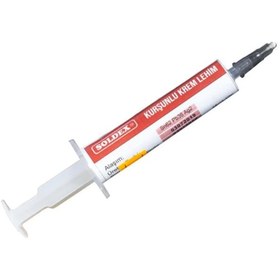 Resim Soldex Kurşunlu 10 Gr. Krem Lehim Şırınga 