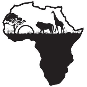 Resim Afrika Safari Duvar Dekor Sticker 69 X 75 Cm 