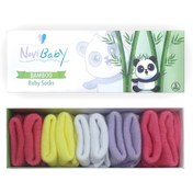 Resim Novibaby 5'li Bambu Yenidoğan Bebek Çorabı I Colourful I 0-6 ay 
