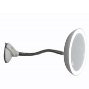 Resim LAND OF MYTH Led Işıklı Banyo Makyaj - Tıraş Aynası, 10x Hd Zoom, Dim Edilebilir Dokunmatik Işık Kısma, Esnek Kol 