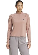 Resim TR-ES 1/4ZIP WARCL Pudra Kadın Fermuarlı Sweatshirt adidas