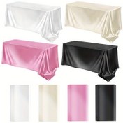 Resim 1 adet Saten Masa Örtüsü, Polyester, Makine Yapılmış, Düz Renk, Zarif Dantel, Düğün, Gelin Duşu, Doğum Günü, Yıldönümü, Bekar Partisi, Ev, Restoran, Etkinlik ve Parti Dekoru 
