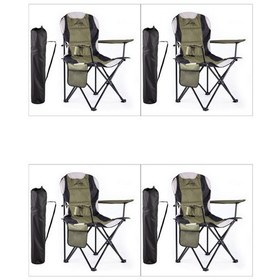 Resim Sportlife Evolite Nature Katlanabilir Kamp Koltuğu 4'lü Set Yeşil 