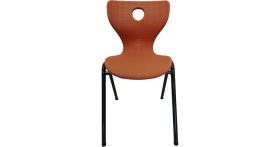 Resim Adem Koç Plastik Betina Metal Ayaklı Monoblok Okul Öğrenci Kolej Sandalyesi 