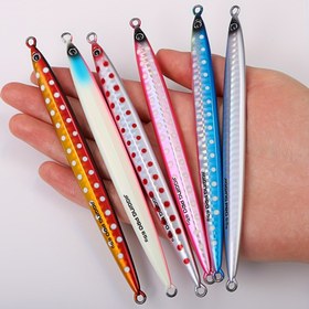 Resim JIGGING PRO 1 adet Yavaş Döküm Jigging Balık Yemi 45g, 65g, 85g Uzun Döküm Demir Plaka Metal Jigging Yemi, Sahil Botu Balıkçılık Yemi, Parlayan Deniz Tuzlu Su Balıkçılık Yemi, Çeşitli Balıkları Yakalamak İçin Uygun (Sardalya, Kingfish, Ton Balığı) 
