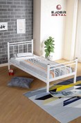 Resim Ejder metal Tek Kişilik Ferforje Metal Karyola- (YATAKSIZ) 