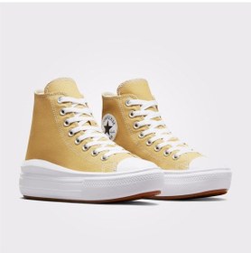 Resim Converse A06897c Chuck Taylor All Star Move Platform Seasonal Color Kadın Boğazlı Sneaker Spor Ayakkabı Sarı 