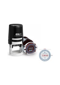 Resim Colop R40 Tarih Kaşe Tr/24 Saat Siyah Kasa Kırmızı Keçe - 40 MM 