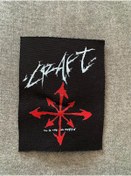 Resim icase Craft Black Metal Müzik grubu Dijital Baskı Suya Dayanıklı Yama Patch Dikilebilir (13x10 cm) 