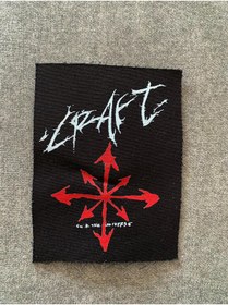 Resim icase Craft Black Metal Müzik grubu Dijital Baskı Suya Dayanıklı Yama Patch Dikilebilir (13x10 cm) 