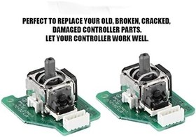 Resim eeft & Right Nanalog 3D Oyoystick Sticks Neplacement Nnintenintenintenamedo ii ii U Ameamepad Onontroller reen with 