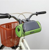 Resim Bisiklet Gidonu Çantası, Su Geçirmez Dokunmatik Ekran, Yeşil Yeşil Yeşil 