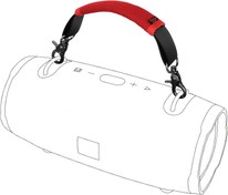 Resim Desing Wish Çıkarılabilir hoparlör sap bandı, JBL Xtreme/Xtreme 2/Xtreme 3/W-King X10/Zealot S67 ile uyumlu, taşınabilir, kablosuz Bluetooth hoparlör, dış mekan seyahat hoparlörü (kırmızı) 
