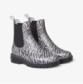 Resim Yağmur Botu Kadın Diğer Calvi Toni Pons Ankle Boot Water Zebra Bej - Lacivert 
