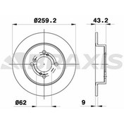 Resim ARKA FREN DISK AYNASI SWIFT IV 10> 259X4 