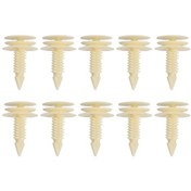 Resim Monyee 10 Adet Nylon Ön Kapı Panel Klampları - 10153057 Oem Yerine Geçici Parça Açık Sarı, 12.1x11.6x2cm 