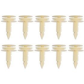 Resim Monyee 10 Adet Nylon Ön Kapı Panel Klampları - 10153057 Oem Yerine Geçici Parça Açık Sarı, 12.1x11.6x2cm 