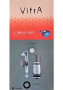 Resim VitrA 330B1212 Tek Kademeli Rezervuar İç Takım Seti Beyaz - Gri 