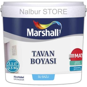 Resim Marshall Tavan Boyası 2.1L=3,5 Kg Mükemmel Beyazlık-Ekstra Örtücülük-Nefes Alabilme-Kolay Uygulama 