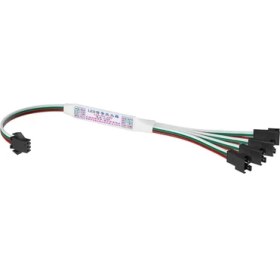 Resim Hazar LED 4'lü Pixel Çoklayıcı Amplifier WS2811-WS2812B Piksel Şerit Bağlantı Adaptör Çoğaltıcı Dağıtıcı Birleştirici Kablo 5-24V 