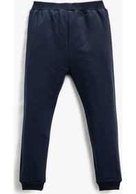Resim Koton Jogger Eşofman Altı Fil Baskılı Kanguru Cepli Beli Bağlamalı Lacivert 3smb40008tk 3SMB40008TK720 Lacivert 