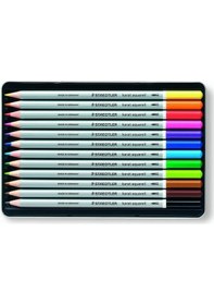 Resim Staedtler Karat Aquarell Sulandırılabilir Kuruboya Seti 12 Renk 