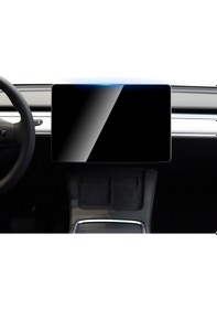 Resim Tesla Model Y Caseworld Araç Multimedya Uygulama Aparatlı Ekran Koruyucu Şeffaf 
