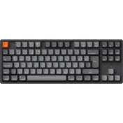 Resim Keychron K8 Max %80 TKL RGB Türkçe Red Switch Kablosuz Alüminyum Çerçeve Karbon Siyah Mekanik Klavye 