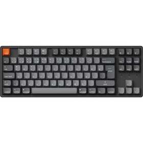Resim Keychron K8 Max %80 TKL RGB Türkçe Red Switch Kablosuz Alüminyum Çerçeve Karbon Siyah Mekanik Klavye 