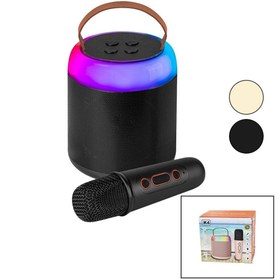 Resim Yuvarlak Karaoke Mikrofonlubluetooth Wireless Hoparlör - Speaker 