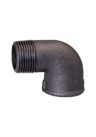 Resim Fitings - Kuyruklu Dirsek Siyah 3/4" 