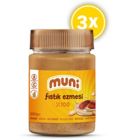 Resim muni 100% Fıstık Ezmesi 3'lü 