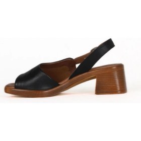 Resim Bueno Shoes Siyah Deri Kadın Topuklu Sandalet 01WE3803 01WE3803 