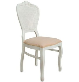 Resim Versailes Hazeranlı Klasik Ahşap Sandalye Beyaz 