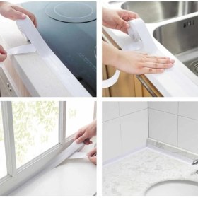 Resim Real Özs Su Sızdırmaz Geçirmez Bant Lavabo Küvet Kenar Bandı Küvet Duş 3.2 