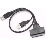 Resim USB Sata Çevirici Kablo 2,5 Inç SSD ve HDD Için Sata USB Adaptör Kablosu 2.5 Sata HDD USB 2.0 