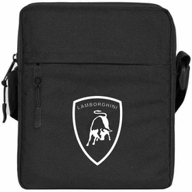 Resim Lamborghini Logo White Omuz Çantası - Yeşil 