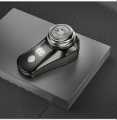 Resim Mini Elektrikli Tıraş Bıçağı Su Yıkama 3d Yüzer Kafa Yeni Mini Taşınabilir Dijital Scratula P3o Siyah 