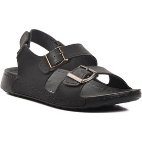 Resim Ayakmod 80-954 Siyah Erkek Sandalet 001 