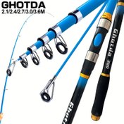 Resim GHOTDA Dayanıklı Fiberglas Balıkçılık Çubuğu - 82, 67/94, 49/106, 3/118, 11/141, 185.42 cm Taşınabilir Uzun Atış Plaj Çubuğu, Ultra-Hafif Seramik Kılavuzlar, Hafif ve Sağlam Tuzlu Su Balıkçılığı, Plaj, Liman, Tekne ve Sahil Balıkçılığı, Plaj Balıkçılığı Ekipmanı, Şık Çubuk Tasarımı, Yüksek Kaliteli Çubuk 