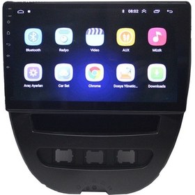Resim Peugeot 107 / Citroen C1 / Toyota Aygo 2007-2013 10 inç 10-256 GB PRO Android Carplay Multimedya 